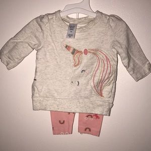 Sweater and pants baby girl set